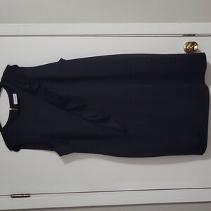 Calvin Klein Black Ruffle Mini Dress Fits Like A Size